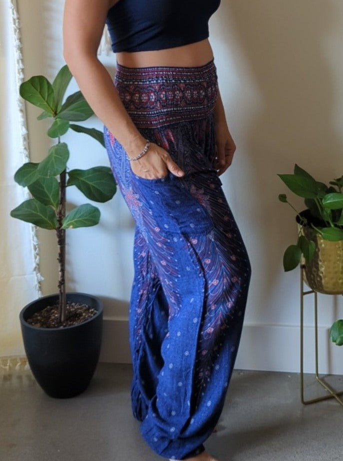 Blue Harem Pants