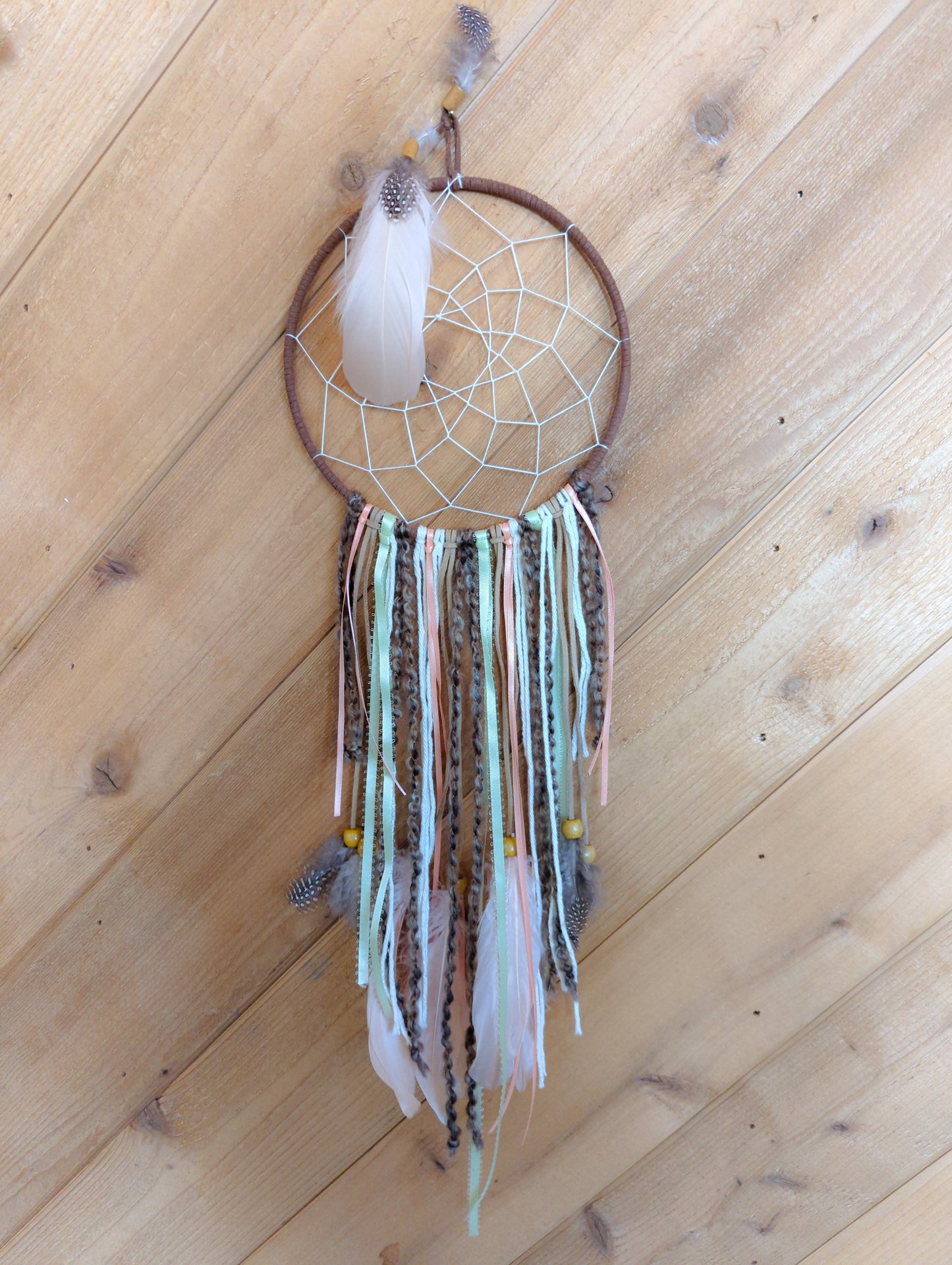 Peach and Mint Dream Catcher