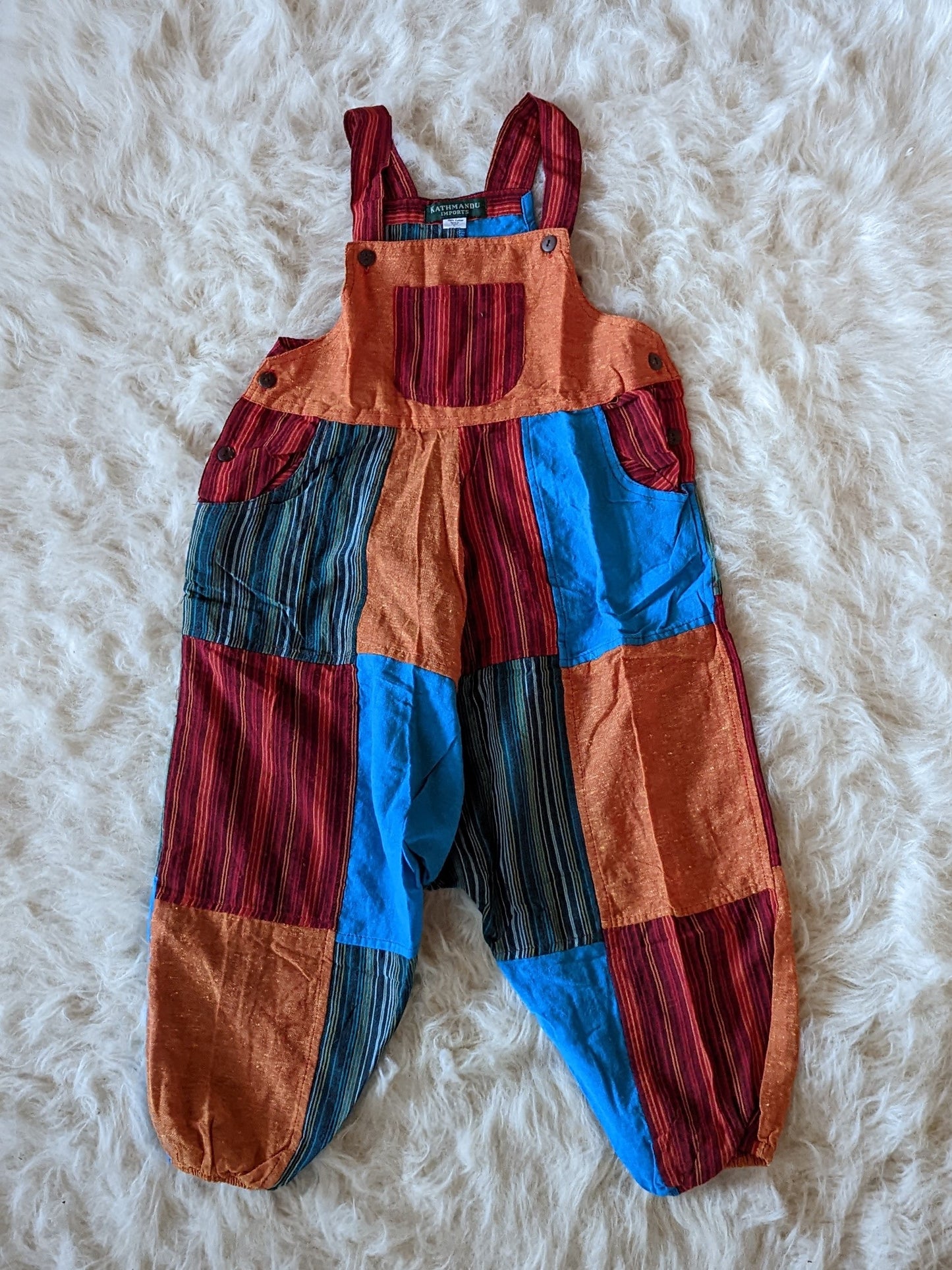Toddler Patchwork Overalls