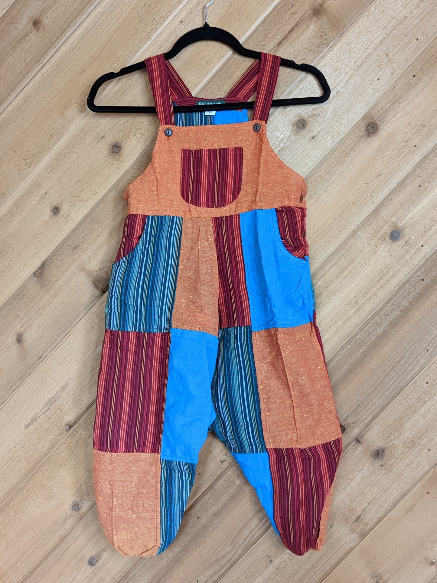 Toddler Patchwork Overalls
