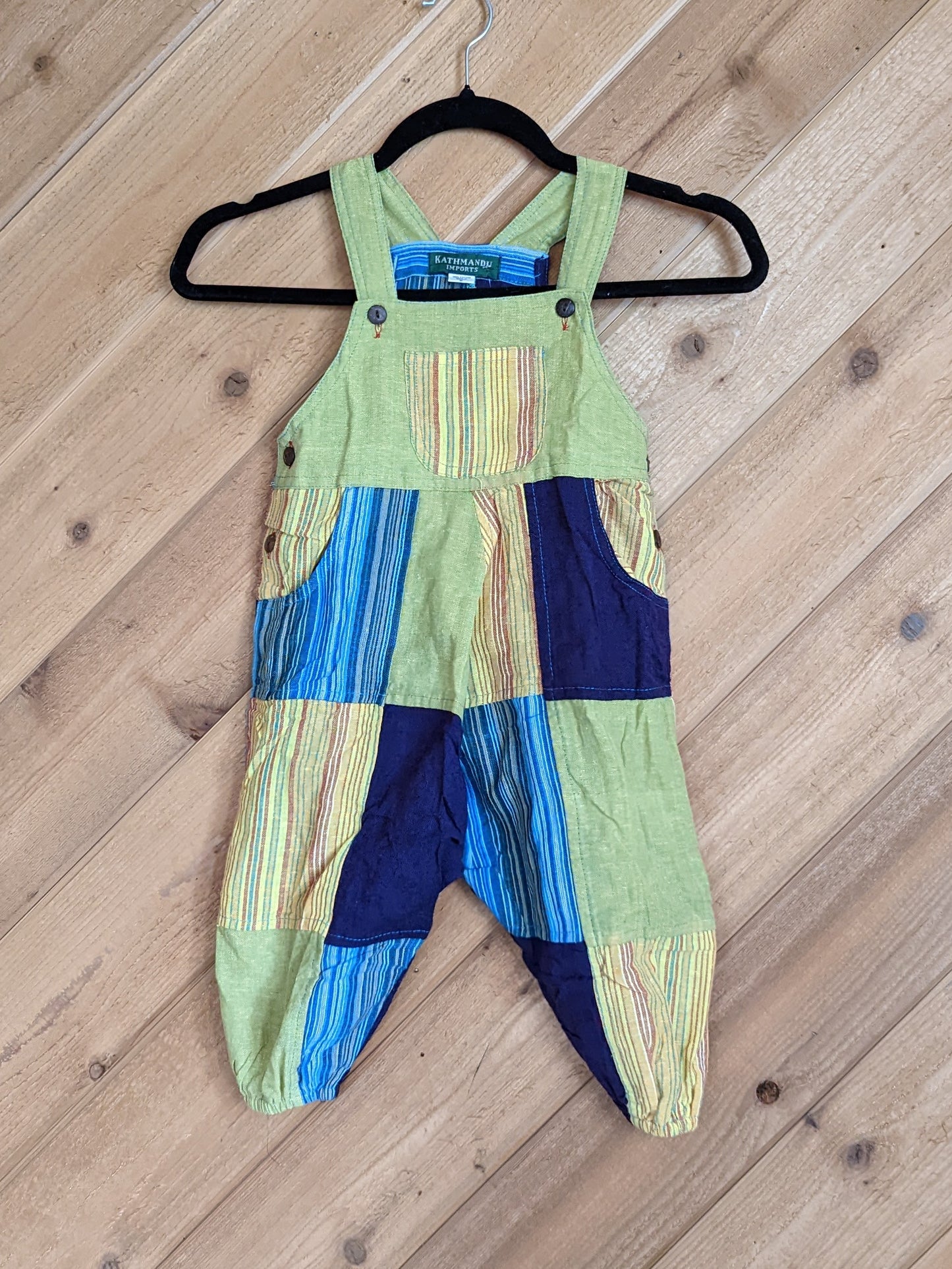 Toddler Patchwork Overalls